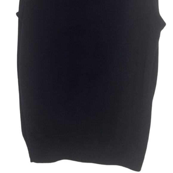 Vintage V-Neck Pullover Sweater Vest, Knit Stretch Top Navy Blue Small - Picture 6 of 10